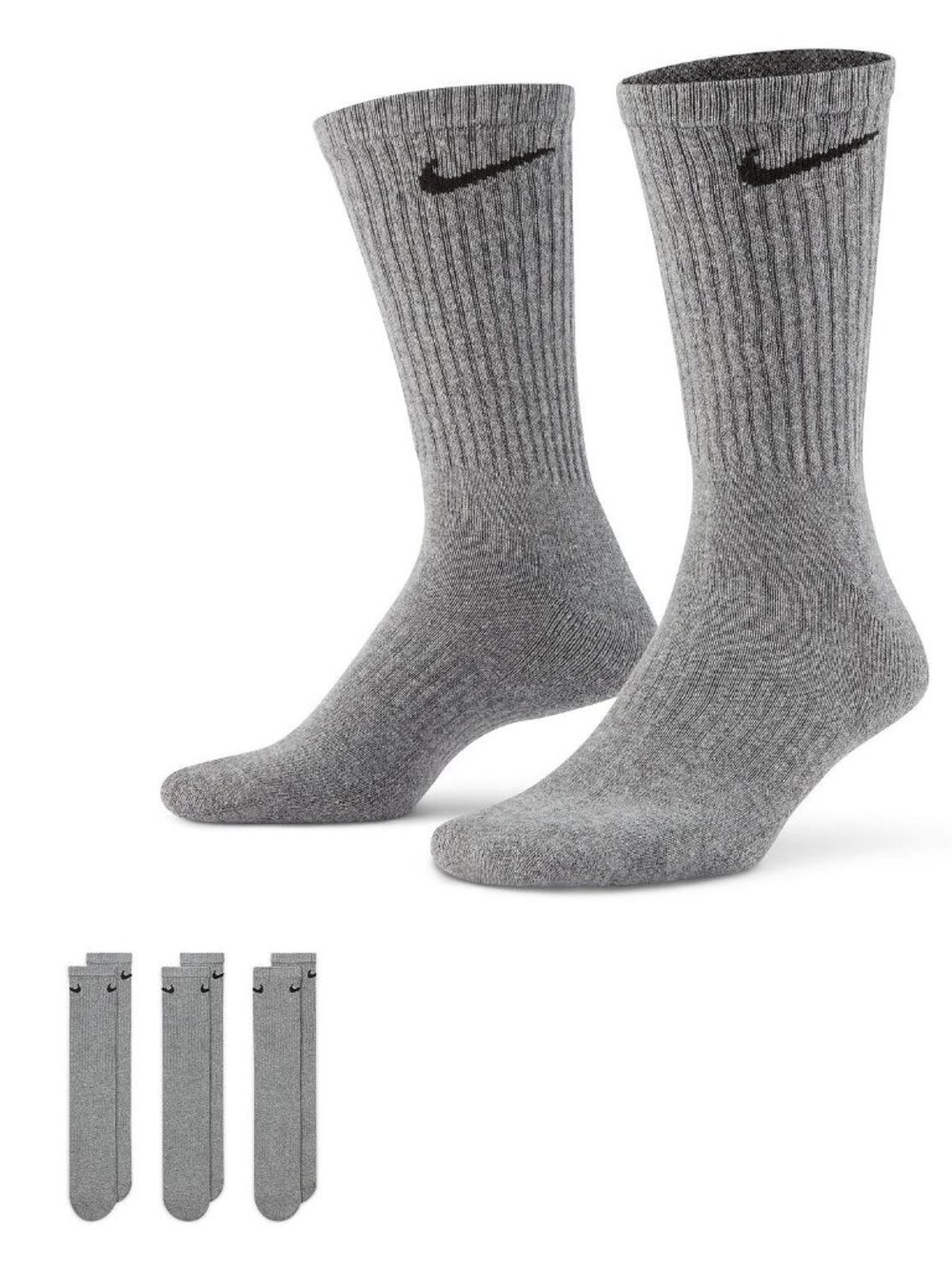Women's Nike Everyday Cushioned Training Crew Socks 3-Pack